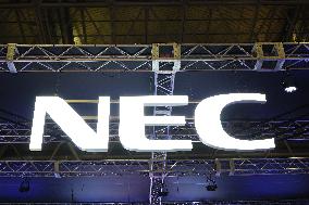 NEC signboard and logo